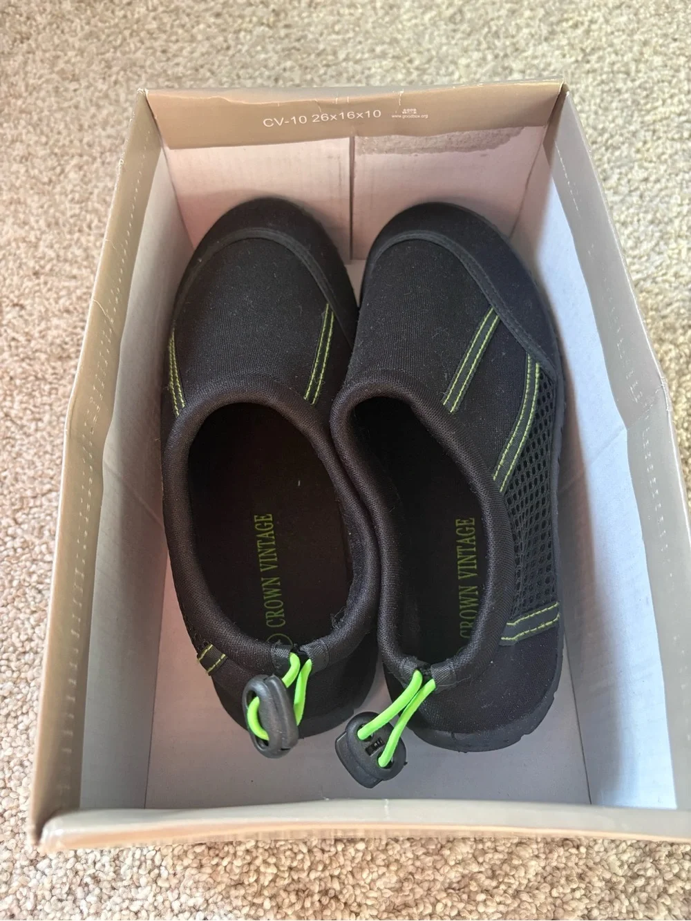 New Crown Vintage Kids m Slip-On drawstring Poseidon water shoes little boy sz 1
